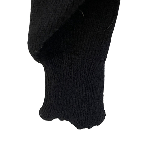 VINTAGE Black & White Floral Embroidered Crew Neck Grandma Core Sweater SZ L - Picture 8 of 11